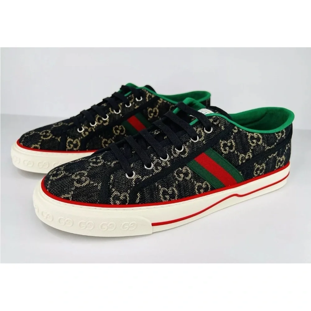 Gucci Tennis 1977 GG Supreme Jacquard Sylvie Sneakers G 13 - US 13.5 - EU 47 - Picture 11 of 11